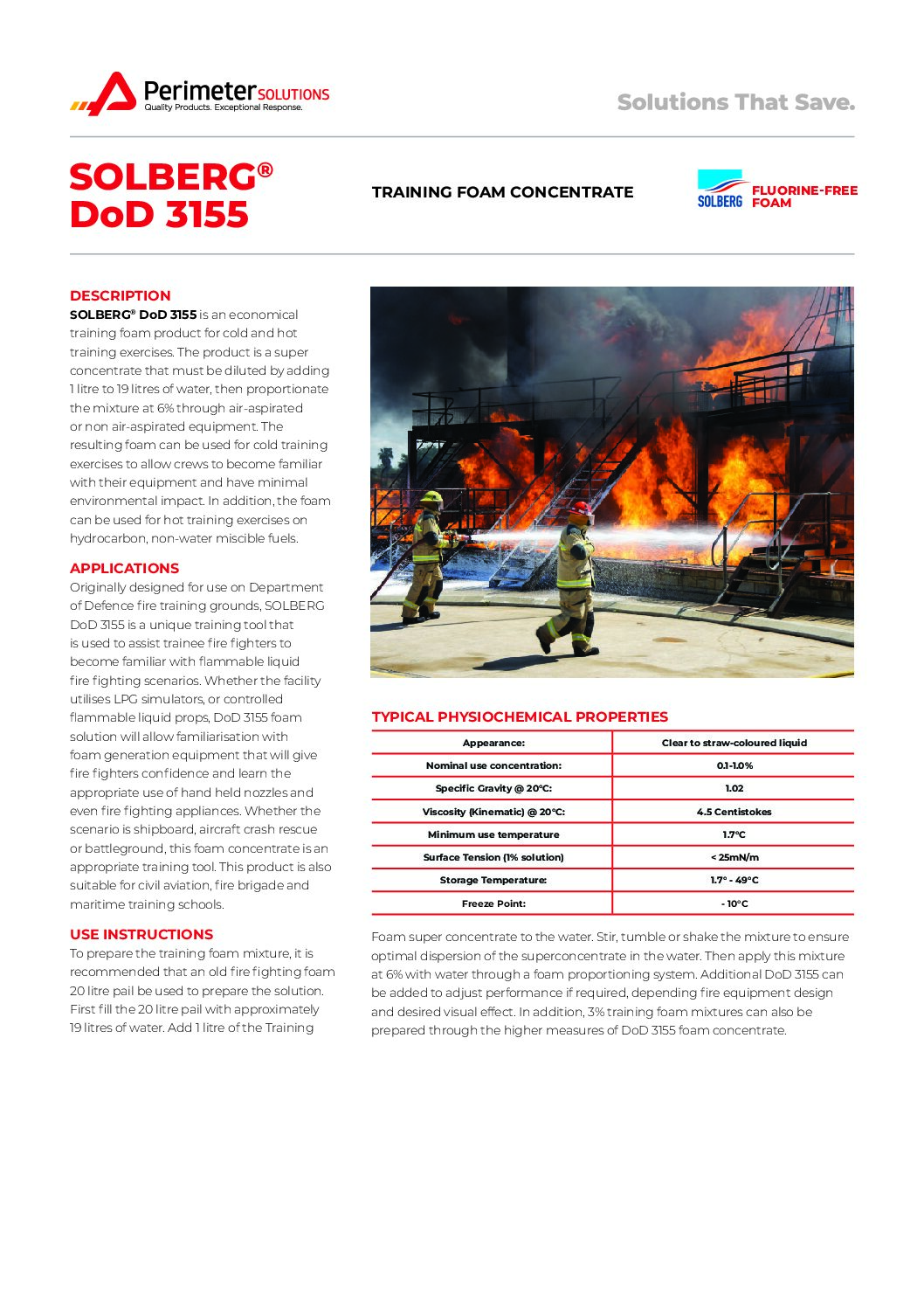 Solberg<sup>®</sup> DoD 3155